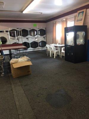 Back room with dryers