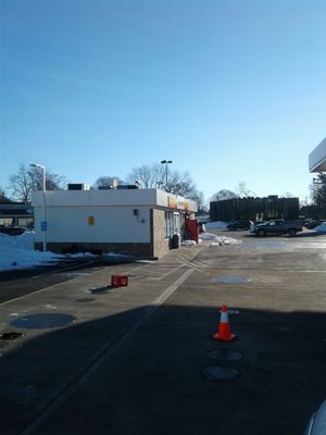 Parking lot with booby traps