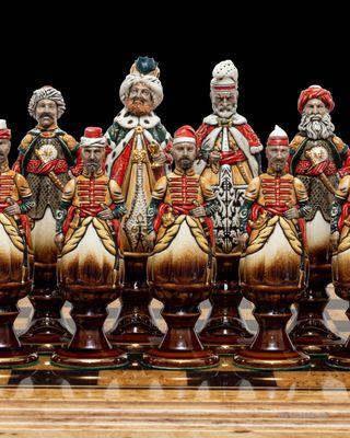 porcelain chess set