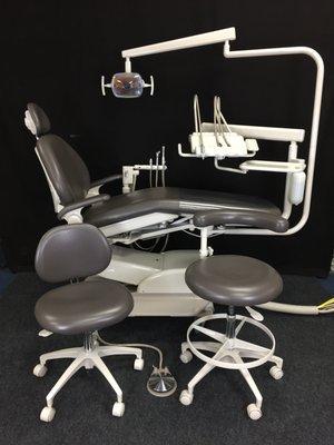 We have a lot of beautiful dental equipment for sale like this A-dec 1021 Decade Radius Chair with Euro-style Delivery, Assis...