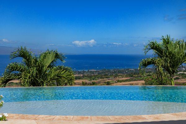 View towards Lahaina from 4 bed, 5 bath home