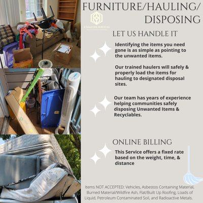 Furniture Hauling & Disposing Info Sheet