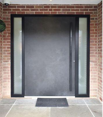 Ceramic pivot entry door