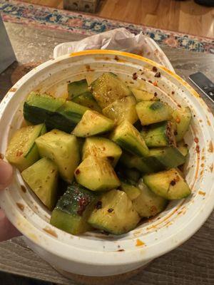 Baby Cucumber with Sichuan Chili SauceCucumber