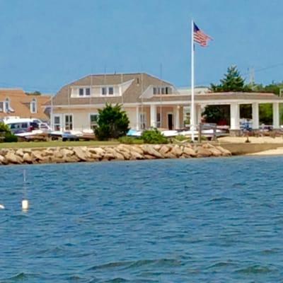 This is our newly renovated Sailing Center that was just completed in 2015.