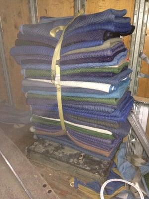 we use blankets to protect your furniture , no extra cost for it , it will be included on your price