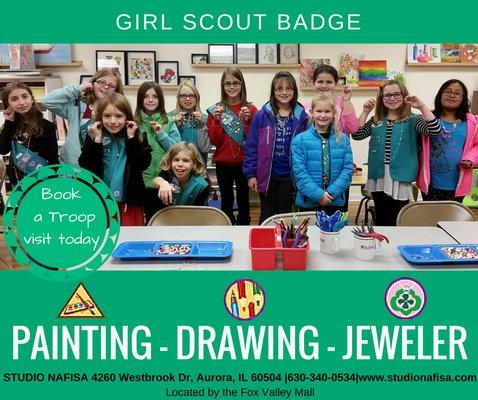 Girl Scout Badges at studio nafisa