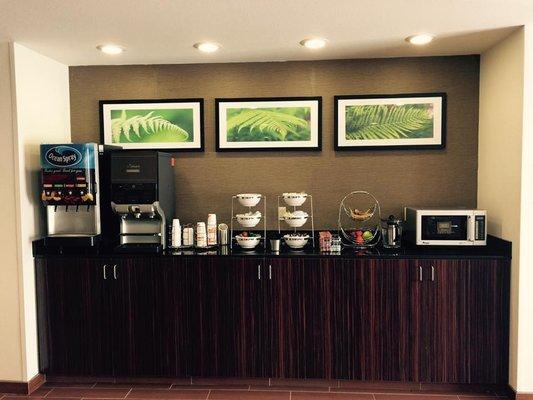 24 hour Refreshment Station Sleep Inn & Suites Ingleside