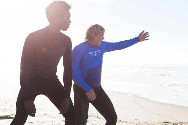 surfing lesson instruction from the best