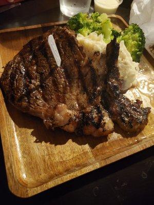 Valentine's Ribeye meal