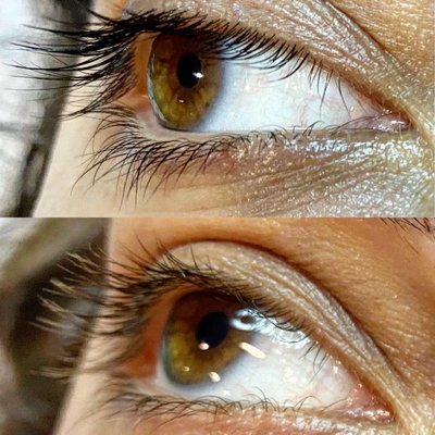 #eyelash tinting to darken your lashes when your #lash tips have faded in color. Can happen from beach going or lash turnover is slower than