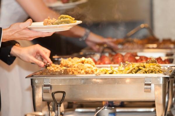 The food at our wedding was a huge hit. I still dream about the fried chicken!!!