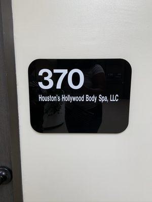 When they placed this sign outside our suite, we knew we were officially in!!