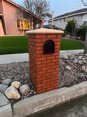 Brick mailbox