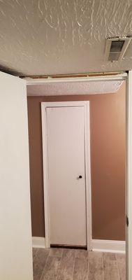 Horrible trim job & door doesn't close