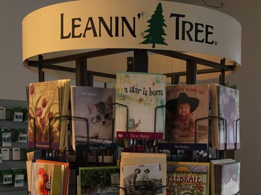 We also carry Leanin' Tree and Oatmeal Studio greeting cards.