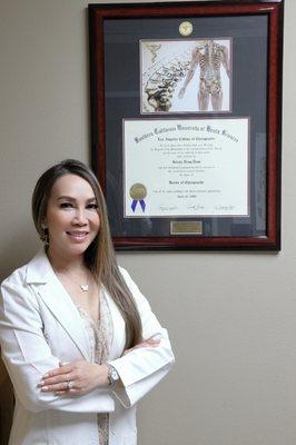 Meet Dr. Kristy Dong Tran the owner of both Organic Chiropractic Care and Fountain Valley Chiropractic