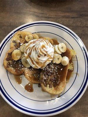 French toast specialty - pecan and banana French toast