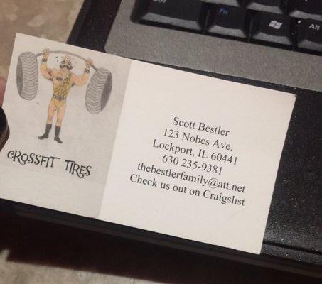 Business card, can text too!