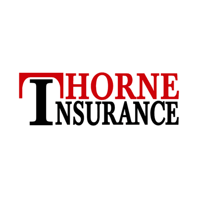 Thorne Insurance Agency red and black horizontal logo