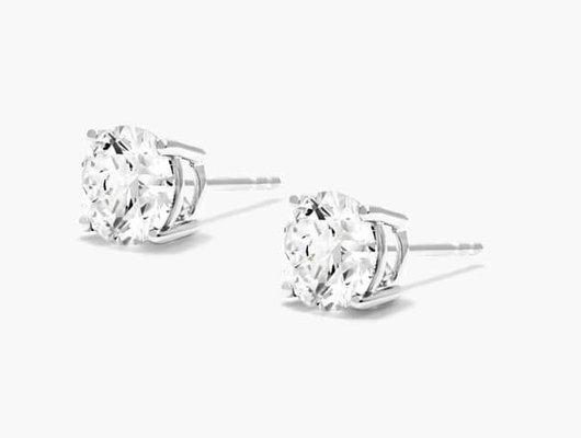 1 ctw Natural diamond earrings