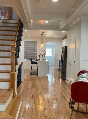 kitchen remodel and floor refinishing