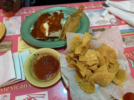 Beef enchiladas