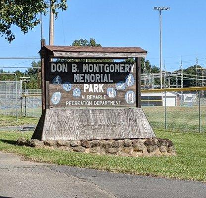 Don B. Montgomery Park, Albemarle