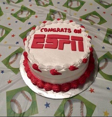 Traditional Dominican Cake with fondant letter designs