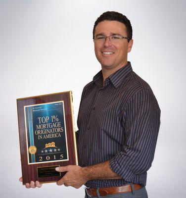 Matt was awarded Top 1% in the entire nation last year.  Out of over 200,000 loan officers in the nation, that is quite an accomplishment.