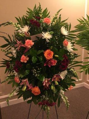 Large funeral arrangement - great value and beautiful work!