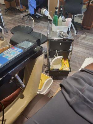 Pedicure area