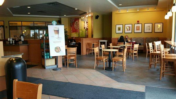 Seating Area at Starbucks Downtown Battle Creek