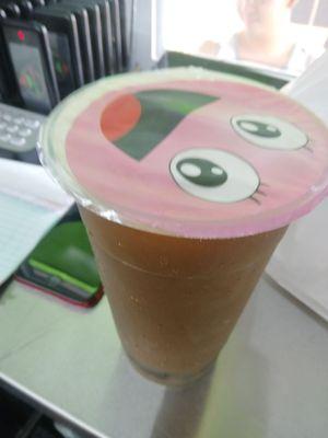 Coffee Boba with tapioca pearls