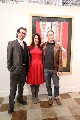 director Lisa Anderson with Curators James Rees (right) and Chauncey Secrist