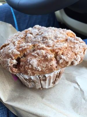 Coffee cake muffin. Crunchy outside and soft on inside