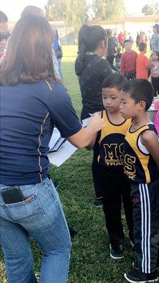 Glad I got to support my God son Brandon from Morning Side School, Delano at his cross country meet. 10/14/2017