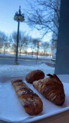 Croissant, sweet potato, curry croquette