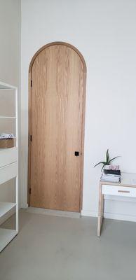 Custom wood door for Studio Lifestyle interior designers in West Hollywood. We also remodeled their new office space.