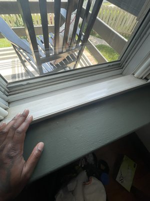 After photo of window seal