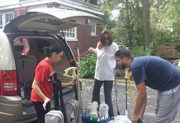 Helpful Handy Workers cleaning up around town.
Part of Our A Team!