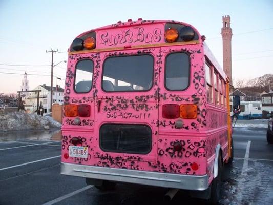 Pink Leopard Bus!