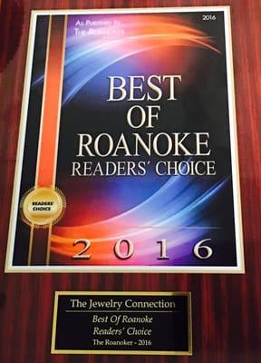 As chosen by readers of The Roanoker Magazine. Thank you! Such an honor to receive!