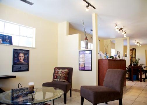 Dental Dermal Spa Reception Area