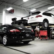 Porsche service bay