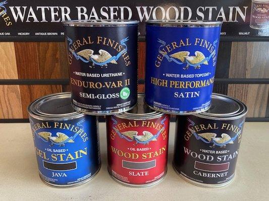 General Finishes Stains and Top Coats!