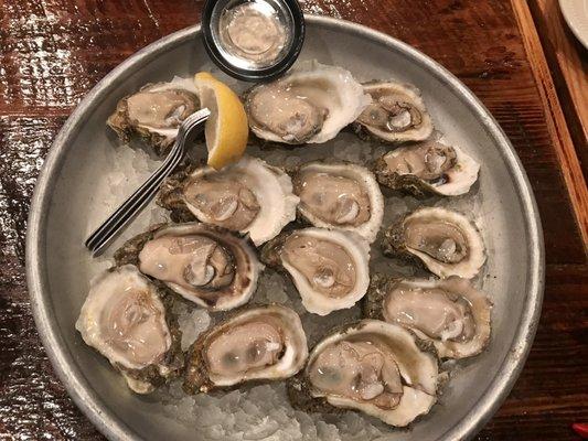 Raw oysters