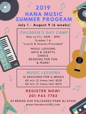 Our 2019 Summer Program is open for registration!