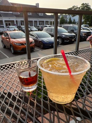 London Buck cocktail & rooibos gin shot