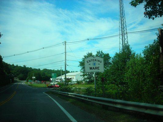 Entering Ware from West Brookfield.